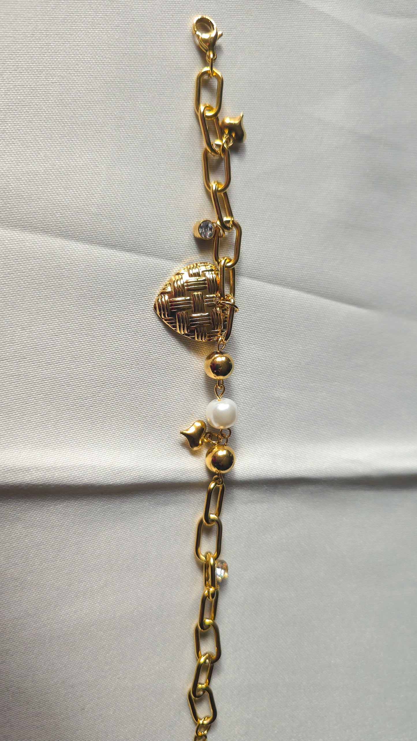 Heart Pearl Bracelet.